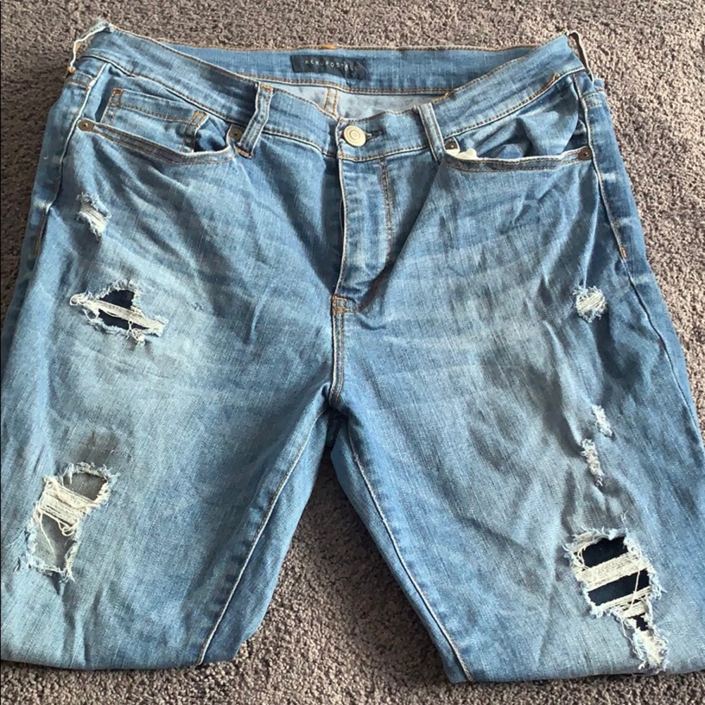 high waisted aeropostale jeans